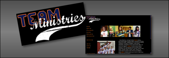 Team Ministries: Design Portfolio Sample Website Design Sample